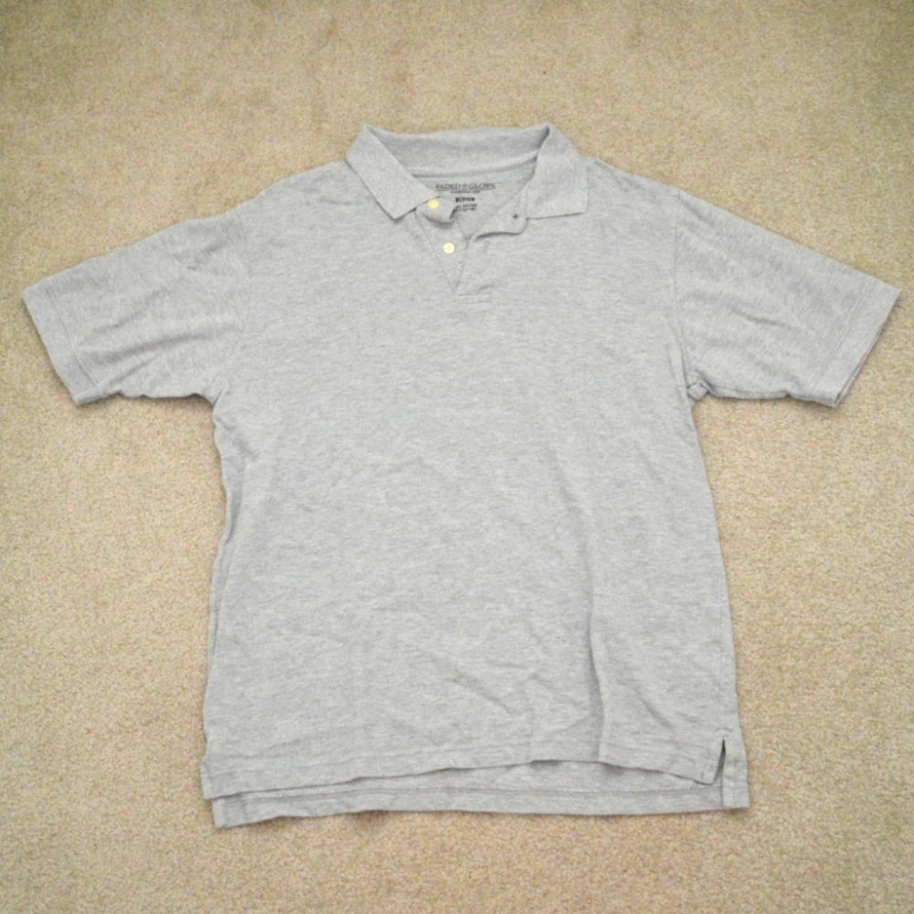 Men's gray polo